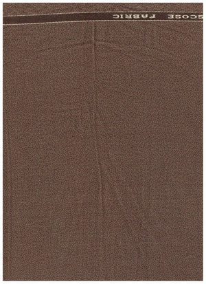 Raymond unstitched polyviscose trouser fabric in brown, showing smooth textured cloth suitable for tailoring and formal wear.