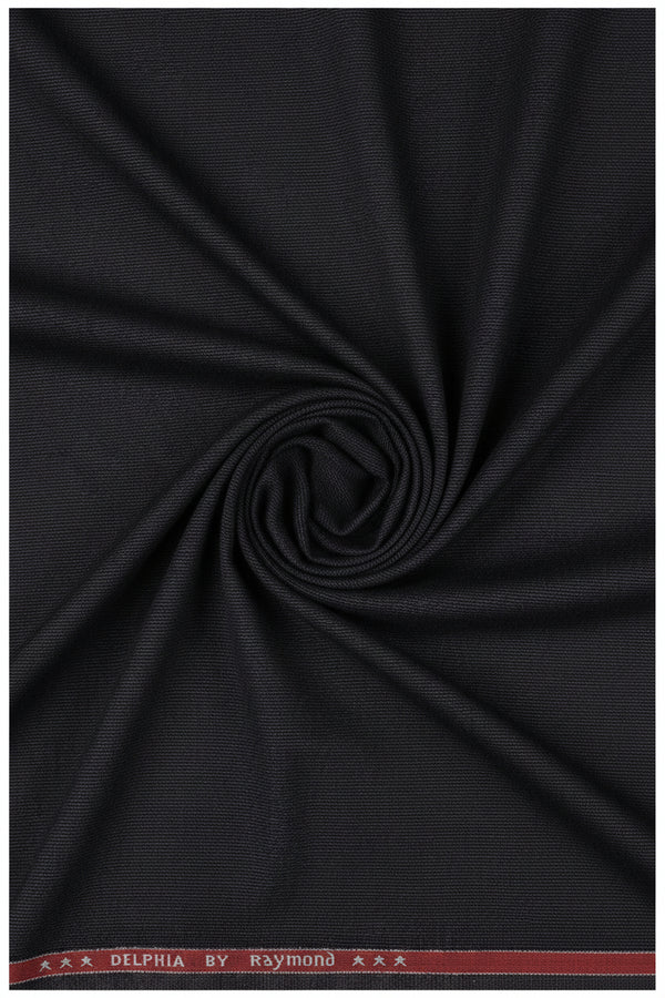 Raymond Poly viscose suiting fabric in licorice brown, showcasing the fabric's texture and rich color for tailored garments.