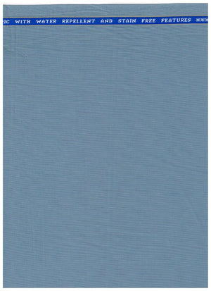 Blue Polywool Suiting Fabric