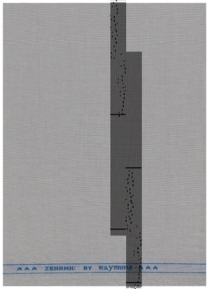 Gray cloud polyviscose trousers and suiting fabric from Raymond, unstitched fabric for tailoring or suit-making.