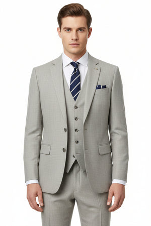Gray cloud Raymond unstitched polyviscose trousers and suiting fabric for tailoring or dressmaking.