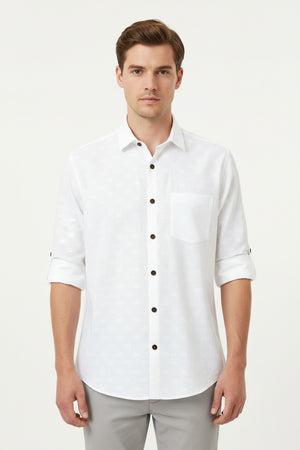 readymade shirt Solid white color swatch