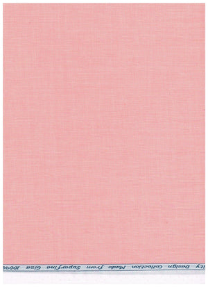 Light pink Arvind Giza cotton shirting fabric in Misty Rose color, featuring soft, smooth textile with a subtle textured pattern.