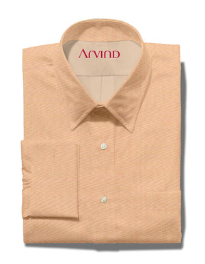 ARVIND COTTON SHIRT- ORANGE