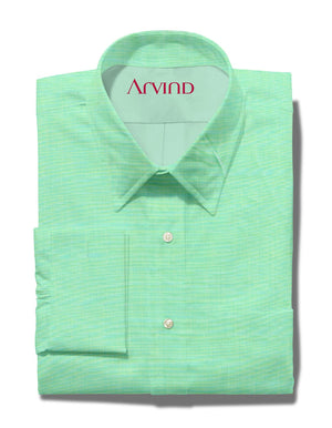 Arvind Linen Green Shirting