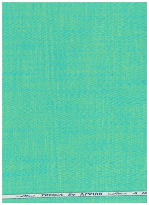 Aquamarine green Arvind Tresca cotton shirting fabric, close-up of soft, smooth textile with subtle weave pattern.