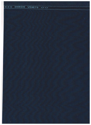 Midnight Blue Giorgio Veneto 150's Italian Polywool Suiting fabric