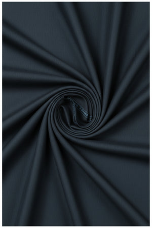 Georgia GULLINI Veneto Italian Poly Wool Trouser Fabric in Natural Indigo Blue, fine 150s suiting material with a smooth texture.