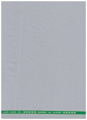 Silver grey Raymond unstitched polywool trousers and suiting fabric, showcasing luxurious textured material for tailored suits.