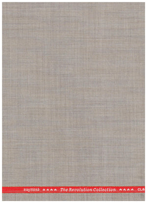 Beige Raymond wool blend suiting fabric with a luxurious texture, ideal for tailored suits and formal wear.