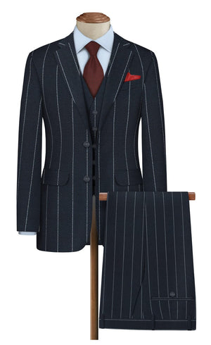 Menzoni 150's Grey Italian Polywool Suiting Fabric