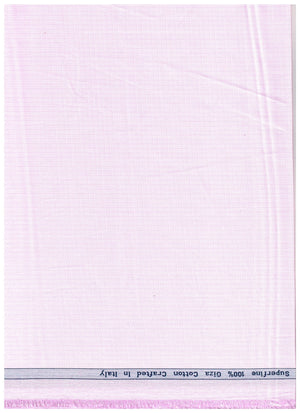 Pink Arvind Primante cotton shirting fabric with micro checks, lightweight superfine Giza cotton for shirts and apparel.