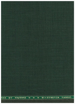 Raymond Polywool trousers and suiting fabric in seaweed green with Lycra stretch, ideal for tailored professional wear.