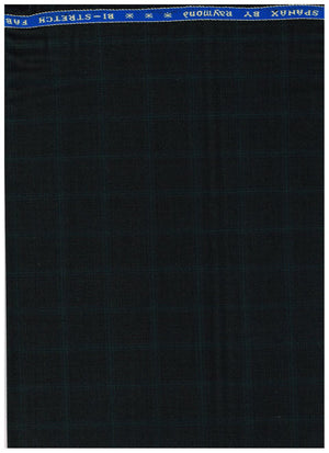 Raymond Polywool Bottle Green Suiting fabric