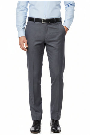 Raymond lavender polywool trousers and suiting fabric with a woven wool blend texture and tailored appearance.