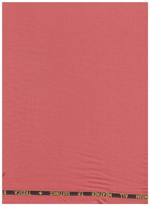 Arvind Poly Viscose Trousers and Suiting Fabric in Carrot Red, showing the textured fabric and tailored design.