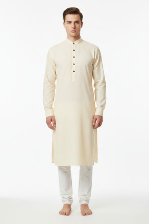 readymade Kurta of Beige fabric