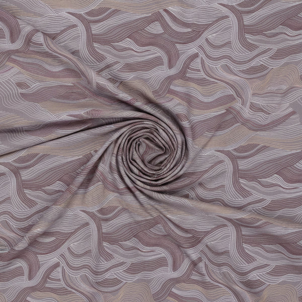 Brown Arvind Tresca Giza Cotton shirt fabric with digital print, showcasing intricate patterns and soft cotton texture.