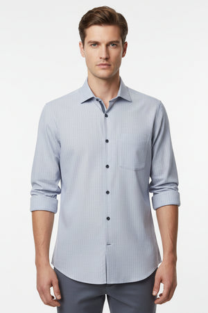 MONTI GIZA COTTON SHIRT GREY COLOR STRIPES