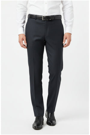 Grey Mafatlal unstitched poly wool trouser and suiting fabric, close-up of textured woven material for tailoring and fashion use.