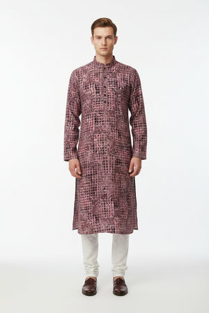 Red Readymade Kurta