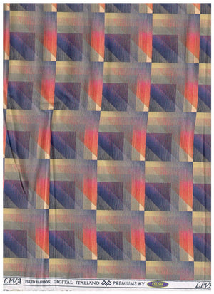 Pee Gee Rayon Digital print Multicolor shirt fabric