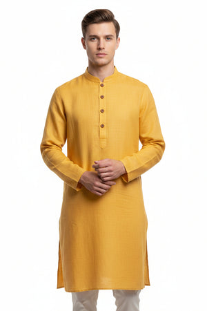 Yellow readymade kurta