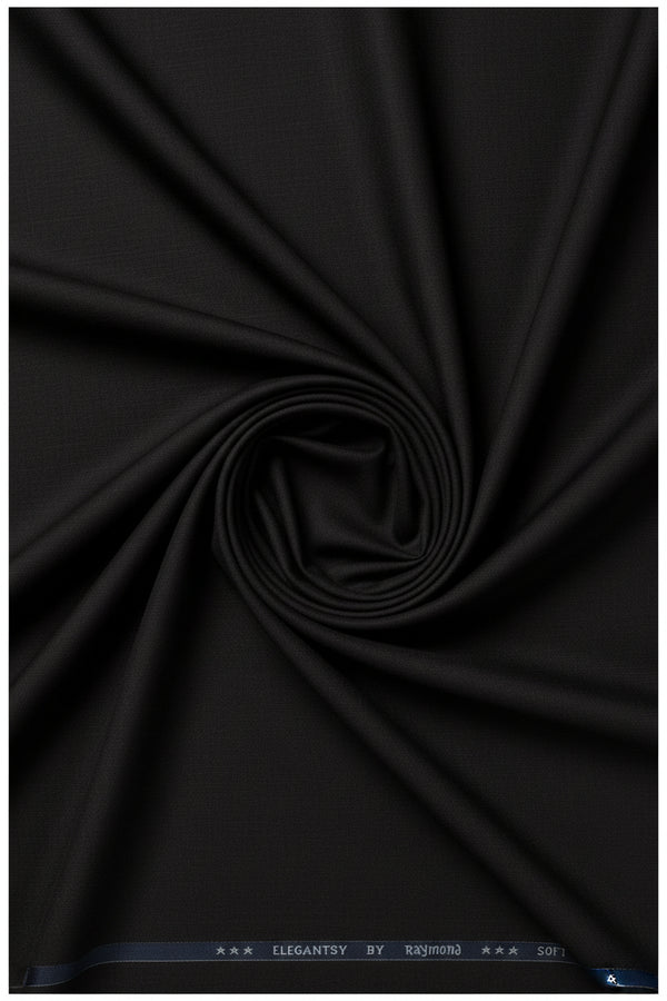 Coffee brown Raymond Terry Rayon trouser and suiting fabric, close-up of textured woven material with subtle sheen.