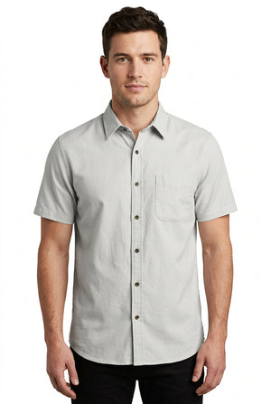Cotton king light grey readymade shirt