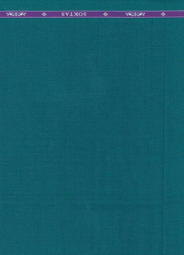 Peacock Green plain Soktas shirting fabric