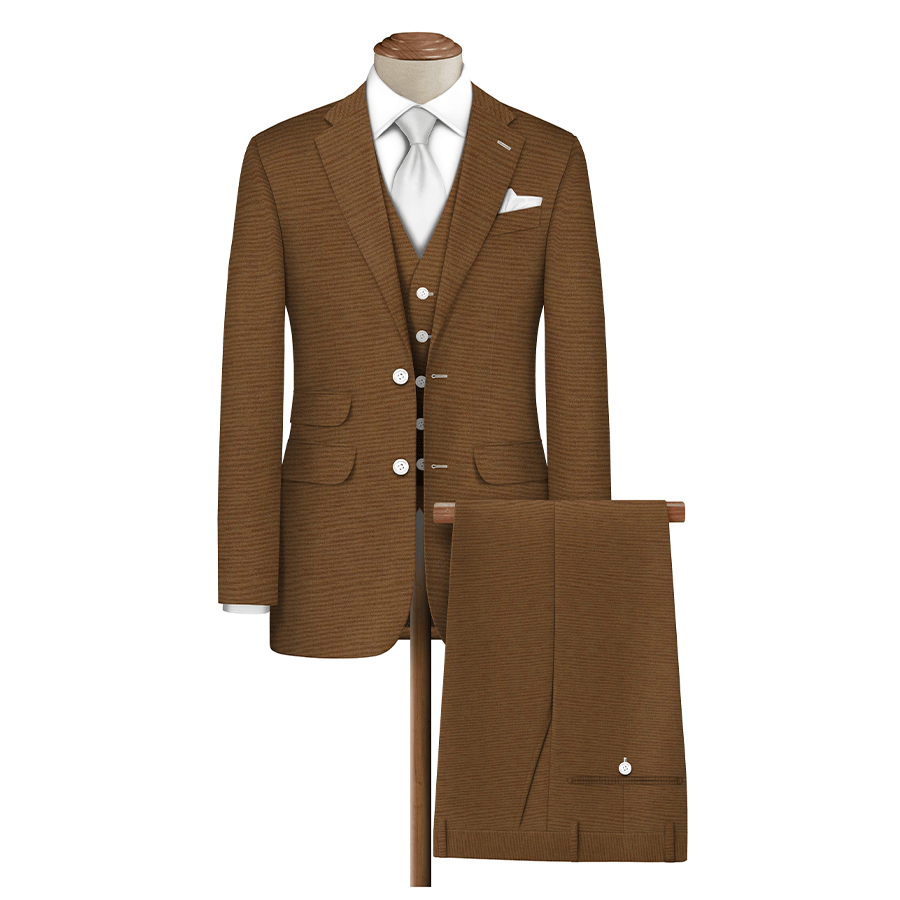 Raymond Luxurious Unstitched Polywool Trousers & Suiting Fabric Bronze - 1040927