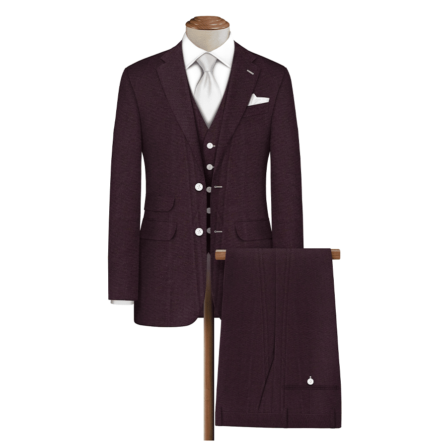 Raymond Polywool Trouser & Suiting Fabric wine - 1098228