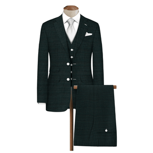 Elevate Your Style With Raymond Luxurious Unstitched Polywool Trousers & Suiting Fabric Seaweed Green - 1064095