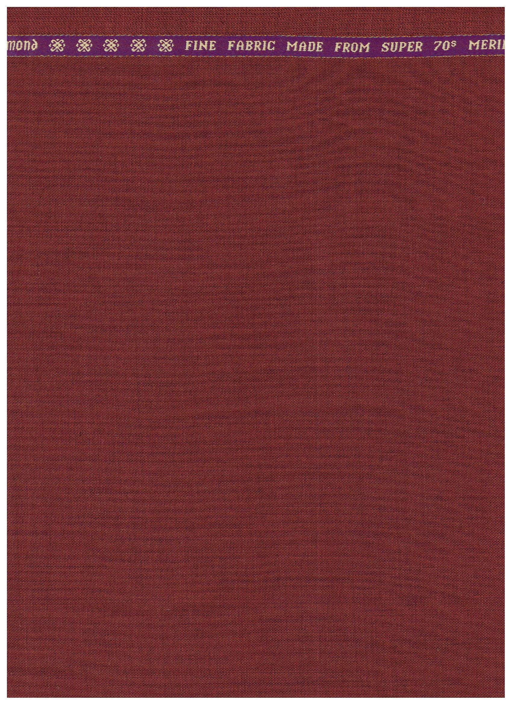 Raymond Luxurious Unstitched Polywool Trousers & Suiting Fabric ( Red )