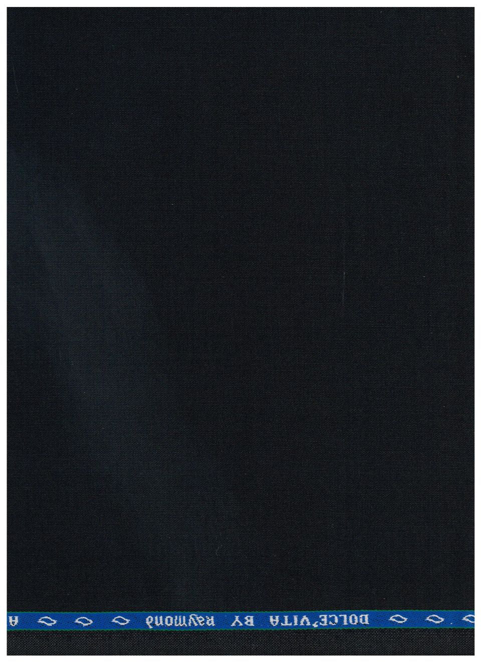 Raymond Polywool suit fabric in charcoal grey, wool blend, showing a close-up of the textured wool blend material.