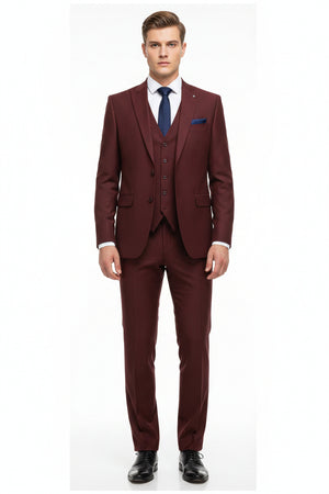 Red Raymond Luxurious Unstitched Polywool trousers and suiting fabric, showcasing high-quality textile for tailoring.