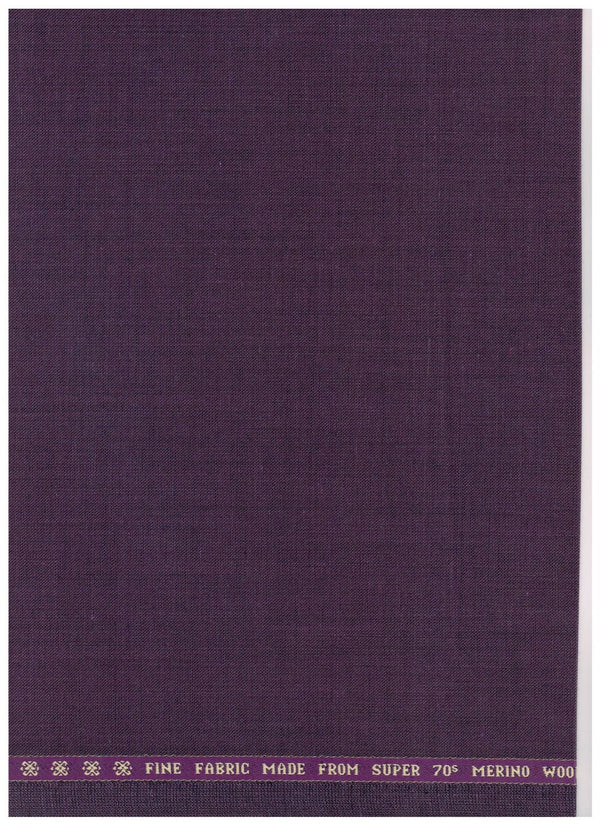 Raymond Super 70's poly wool suiting fabric in wine color, 2.25 meters, suitable for blazer making.
