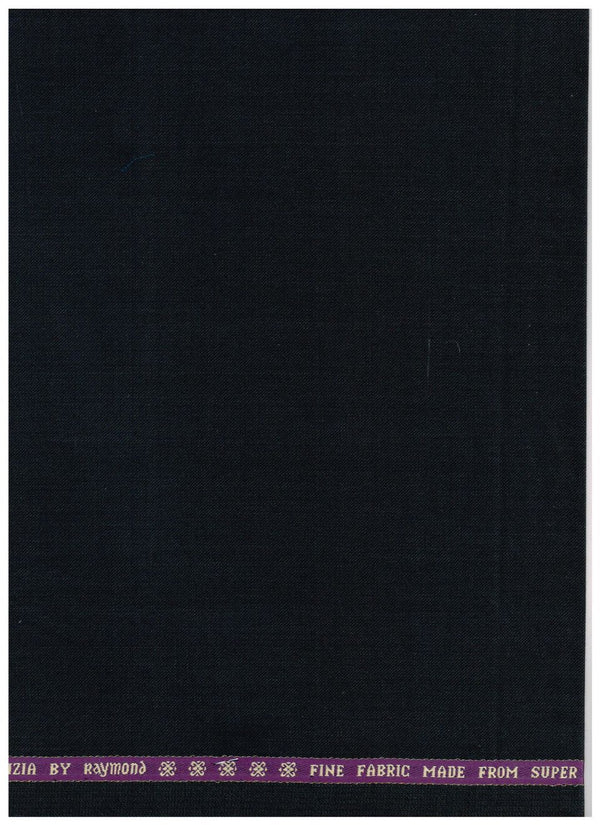 Dark grey Raymond 70's poly wool suiting fabric, 1.20 meters, showcasing the textured textile pattern and fabric details.