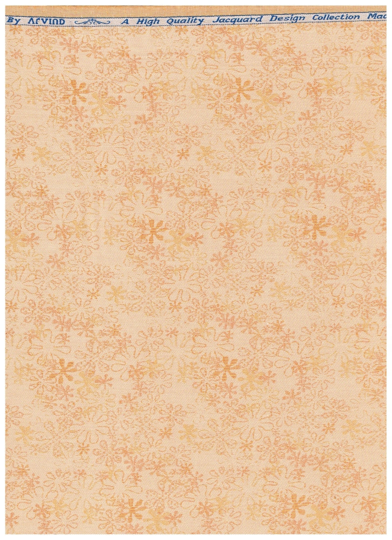Arvind Jacquard Cotton Unstitched Shirting Fabric ( Aurore Orange )