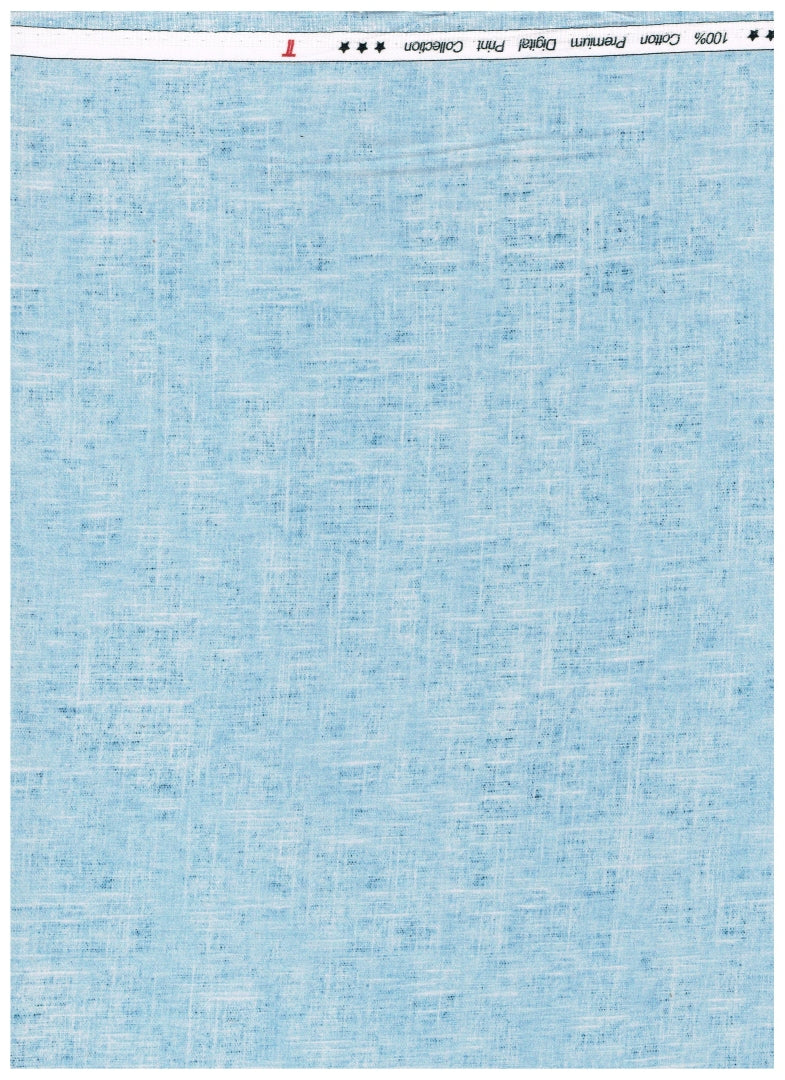 Arvind Tresca Cotton Digital Print Unstitched Shirting Fabric ( Light Blue )