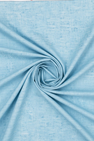Blue Arvind Tresca Cotton Digital Print Shirting Fabric showcasing intricate patterns and vibrant colors.