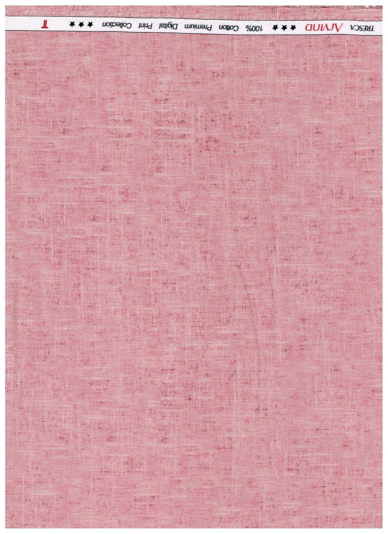 Experience The Luxury of Unstitched Tresca Cotton Shirting Fabric By Arvind ( Rose Pink )