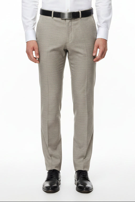 Ivory Raymond Luxurious Unstitched Polywool Trousers Fabric, ideal for custom tailoring and stylish formal wear.
