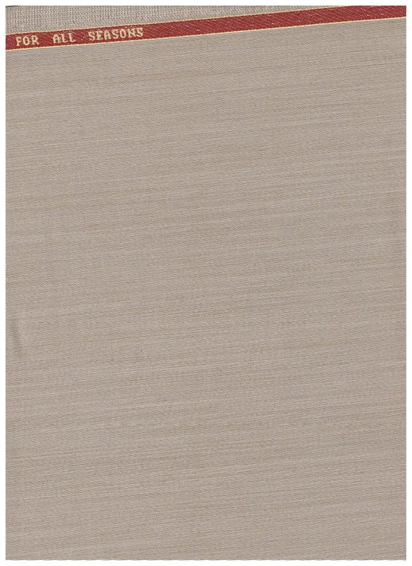 Beige Polywool Raymond Suiting Fabric