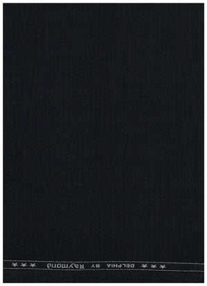 Charcoal grey Raymond unstitched poly viscose trousers and suiting fabric fabric, suitable for custom tailoring and formal wear.