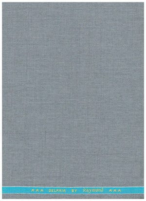 Raymond Payne Grey poly viscose trousers fabric swatch showing textured grey material for tailored clothing design.