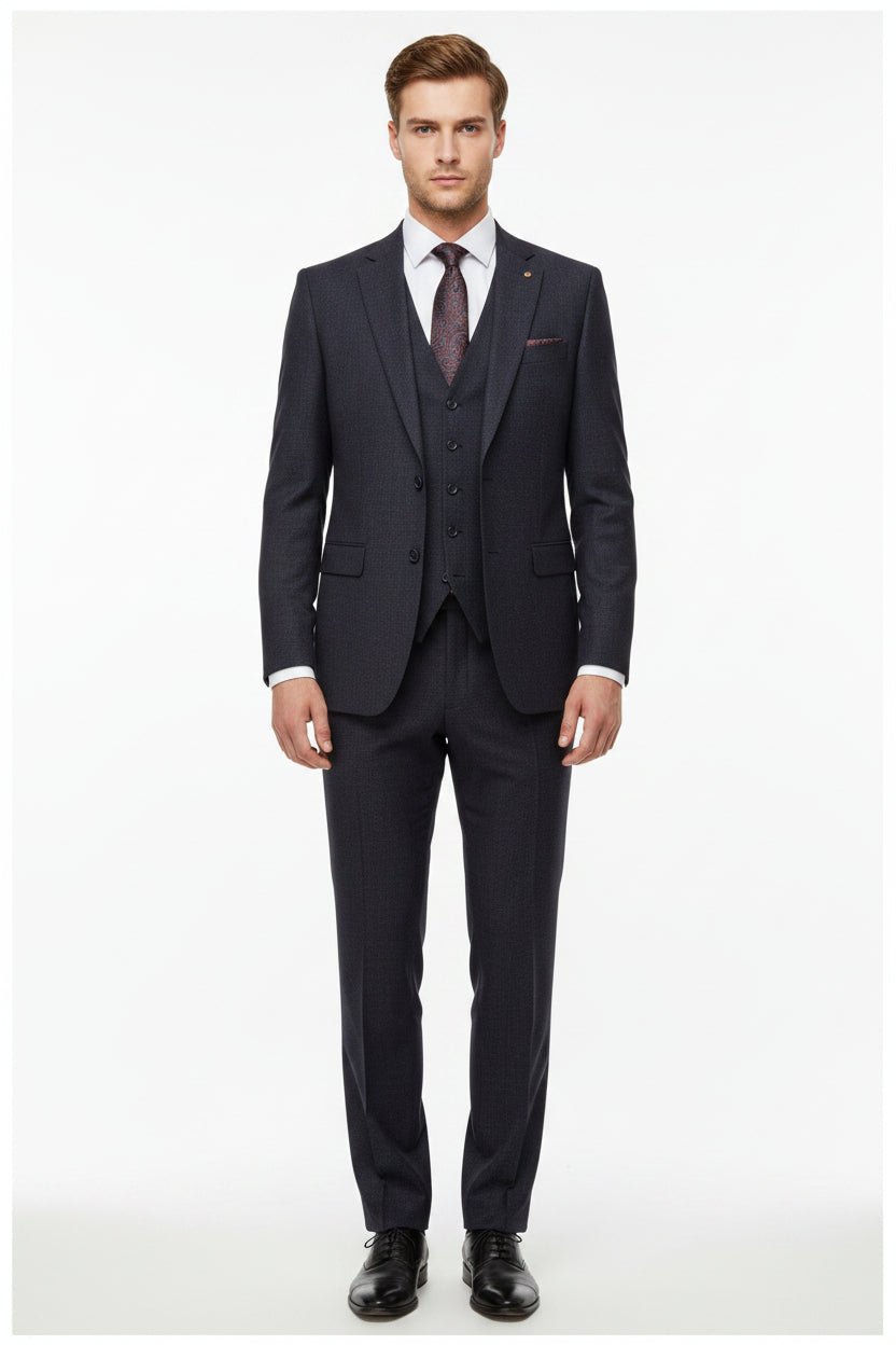 Raymond violet wine poly viscose trouser and suiting fabric, unstitched material shown in the image.