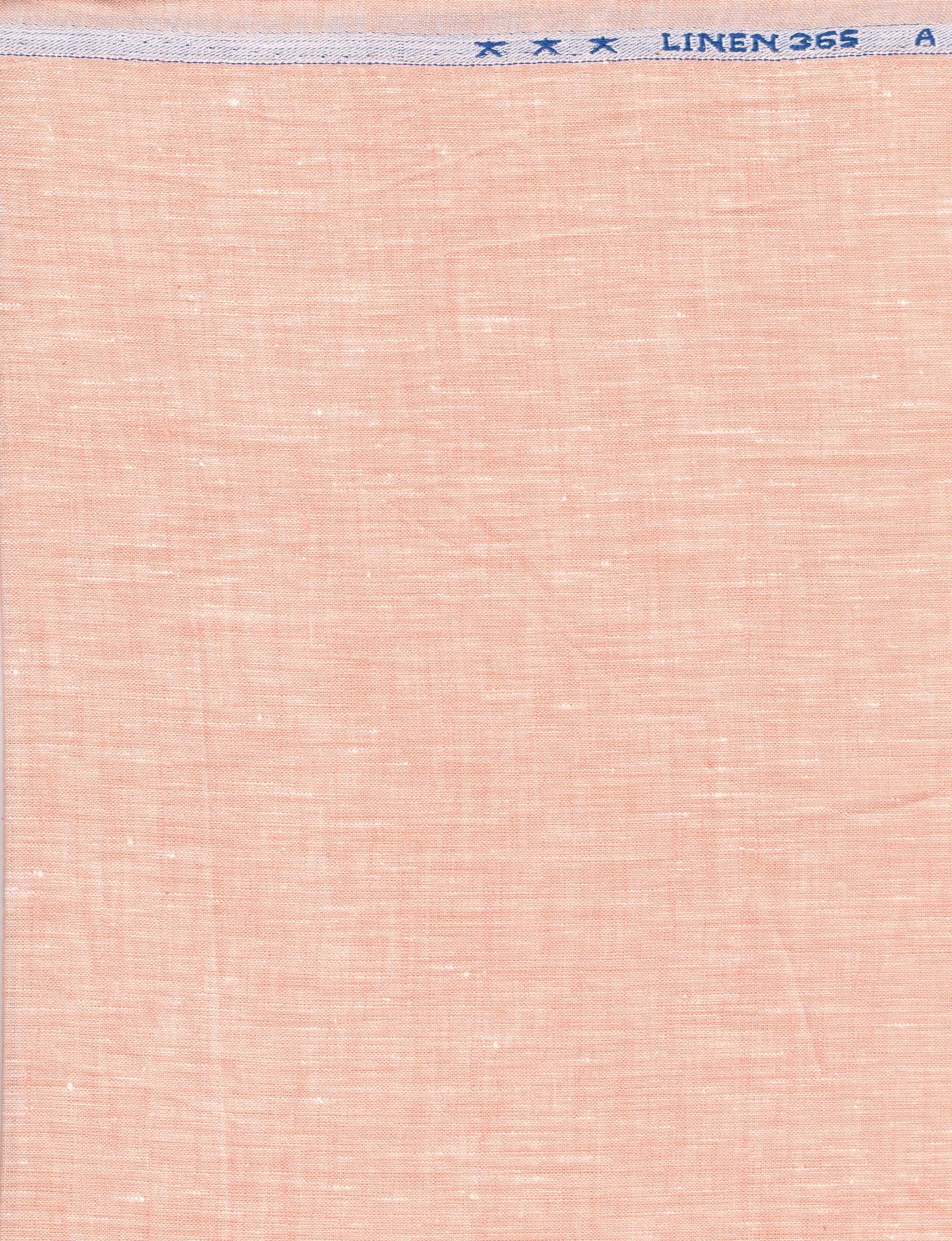 Arvind Linen Plain Unstitched Shirting Fabric ( Deep Peach )