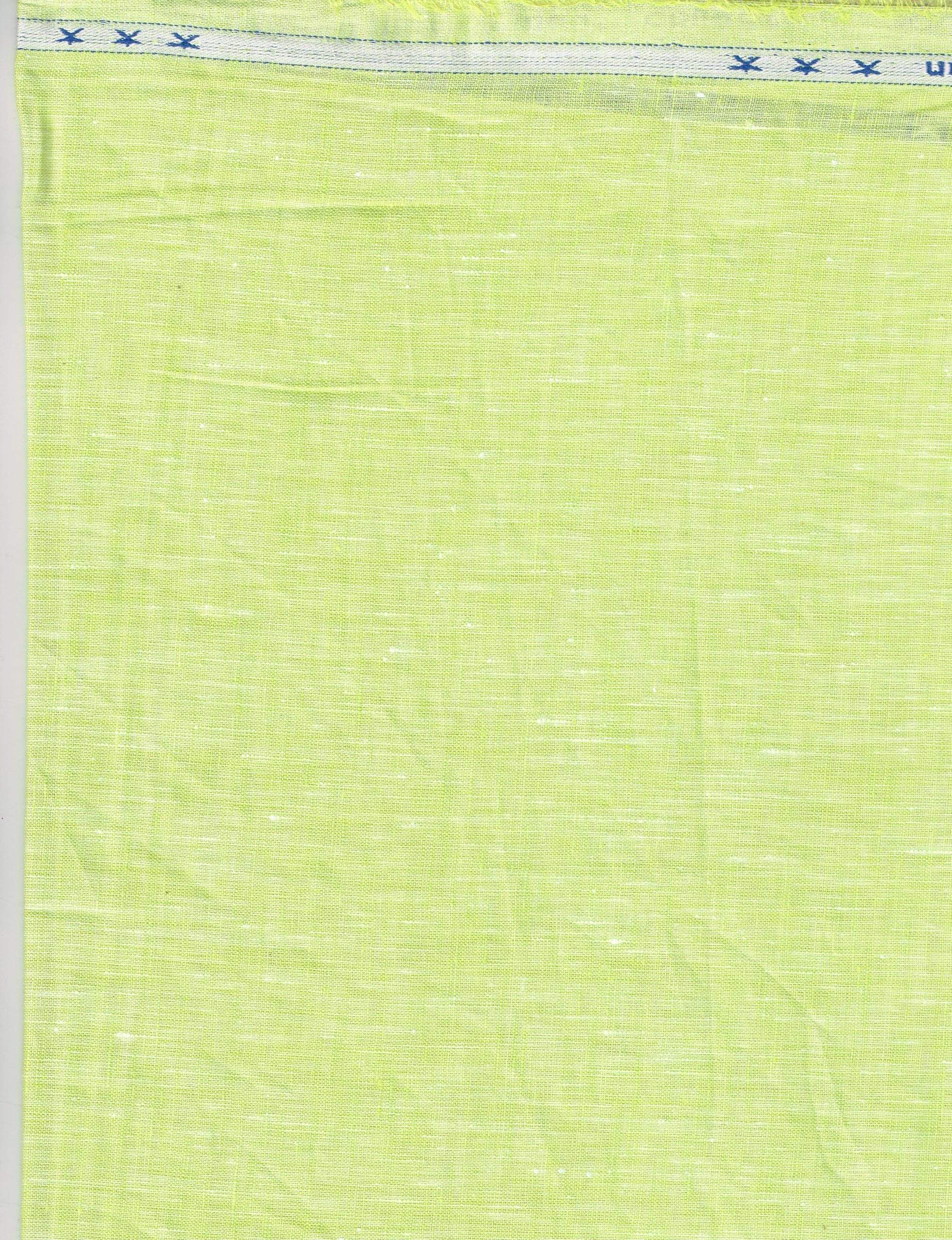 Arvind Linen Plain Unstitched Shirting Fabric ( Tea Green )
