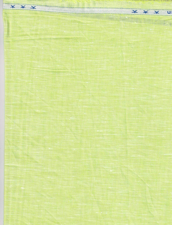 Arvind Linen Plain Unstitched Shirting Fabric ( Tea Green )